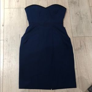 BCBGmaxazria Blue depth ‘daphine’ bustier dress